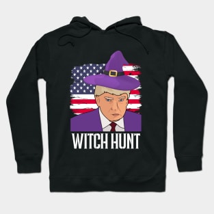 Witch Hunt Trump Mugshot Halloween Hoodie